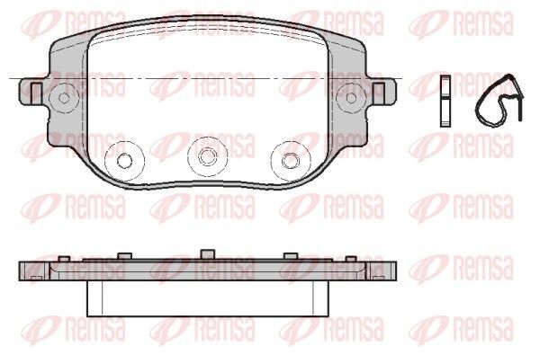 REMSA 1965.00 Brake Pad Set, disc brake