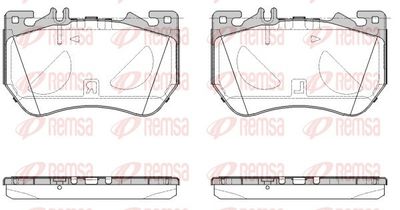 Brake Pad Set, disc brake REMSA 1971.00