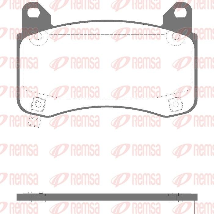 REMSA 1992.04 Brake Pad Set, disc brake