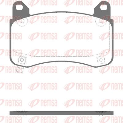 Brake Pad Set, disc brake REMSA 1992.04