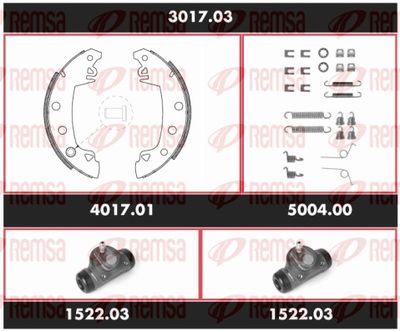 Brake Kit, drum brake REMSA 3017.03