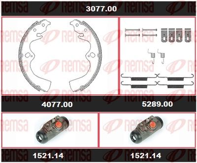 Brake Kit, drum brake REMSA 3077.00