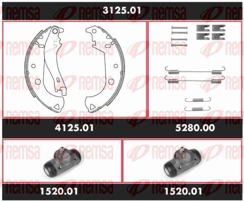 REMSA 3125.01 Brake Kit, drum brake