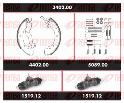 Brake Kit, drum brake REMSA 3402.00