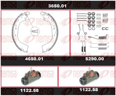 Brake Kit, drum brake REMSA 3650.01