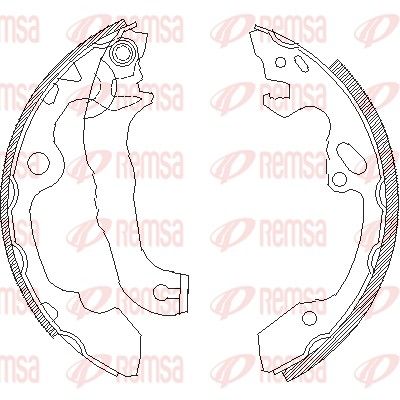 Brake Shoe REMSA 4040.00