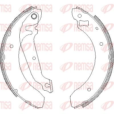 REMSA 4062.00 Brake Shoe