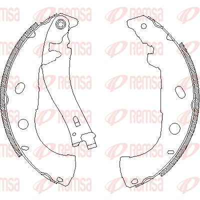 REMSA 4072.00 Brake Shoe