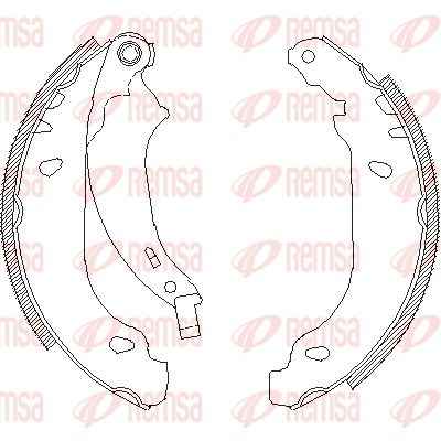REMSA 4076.00 Brake Shoe