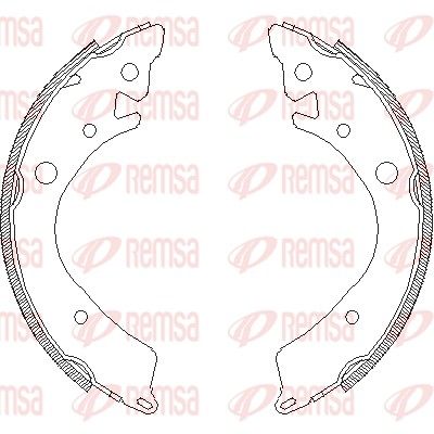 REMSA 4084.00 Brake Shoe