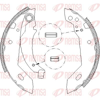 Brake Shoe REMSA 4095.00