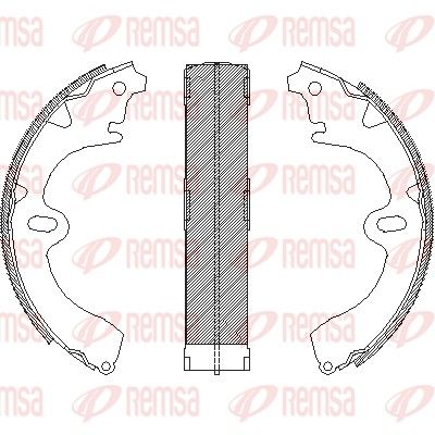 Brake Shoe REMSA 4097.00