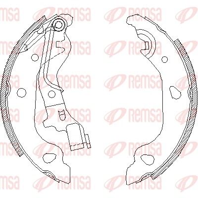 Brake Shoe REMSA 4098.00