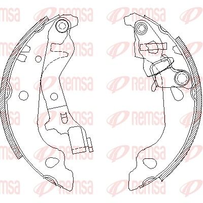 Brake Shoe REMSA 4099.00