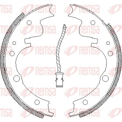 Brake Shoe REMSA 4104.01
