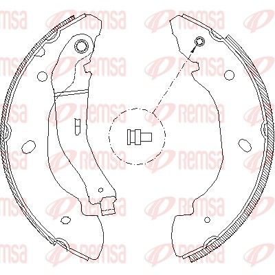 REMSA 4107.00 Brake Shoe
