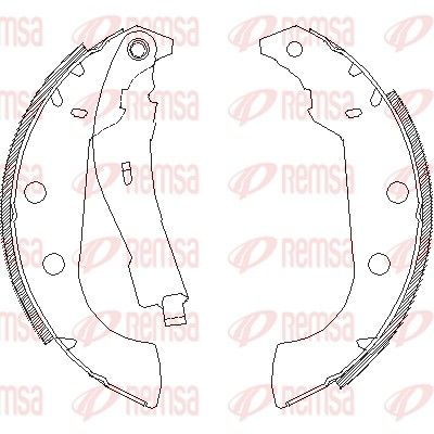 Brake Shoe REMSA 4135.01