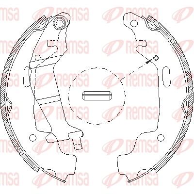 REMSA 4145.00 Brake Shoe