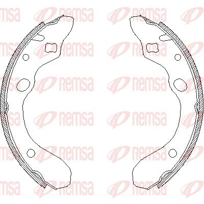REMSA 4147.00 Brake Shoe