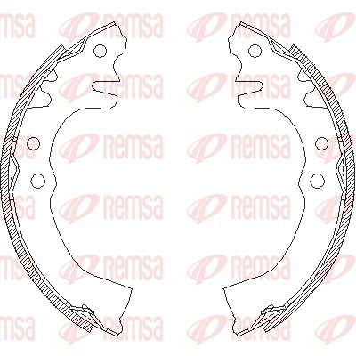 REMSA 4155.00 Brake Shoe