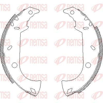 Brake Shoe REMSA 4180.00
