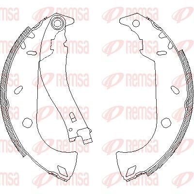 Brake Shoe REMSA 4180.01