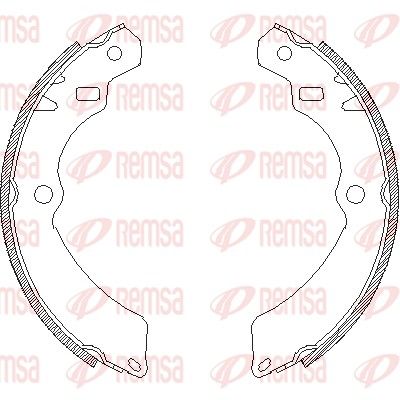 Brake Shoe REMSA 4196.00