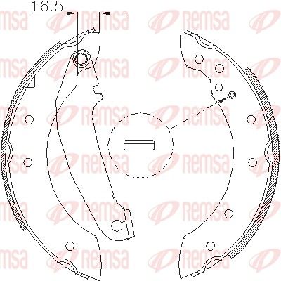 REMSA 4199.00 Brake Shoe