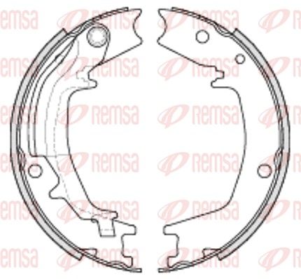 REMSA 4235.00 Brake Shoe, parking brake