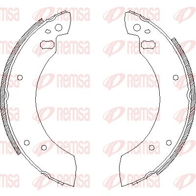 Brake Shoe REMSA 4254.00