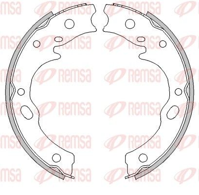 REMSA 4277.01 Brake Shoe, parking brake