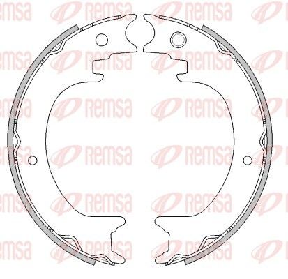 REMSA 4279.00 Brake Shoe, parking brake