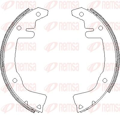 Brake Shoe REMSA 4281.00