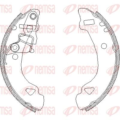 Brake Shoe REMSA 4303.00