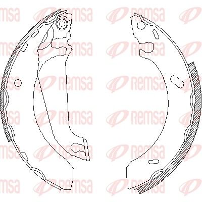 REMSA 4304.00 Brake Shoe