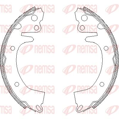 REMSA 4325.00 Brake Shoe