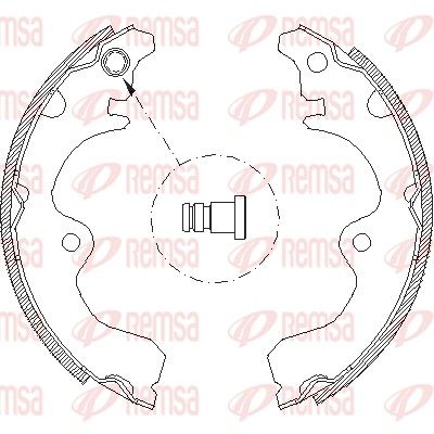Brake Shoe REMSA 4334.01