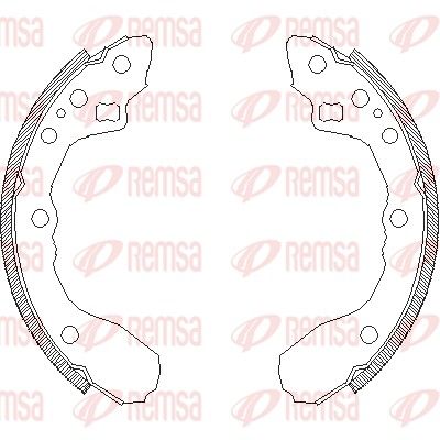 REMSA 4344.00 Brake Shoe