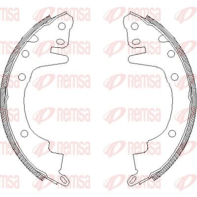 Brake Shoe REMSA 4369.00