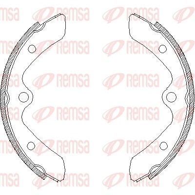 REMSA 4375.00 Brake Shoe