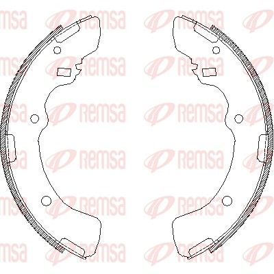Brake Shoe REMSA 4379.00