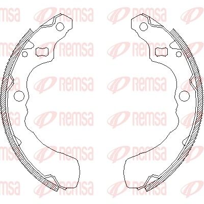 Brake Shoe REMSA 4381.00