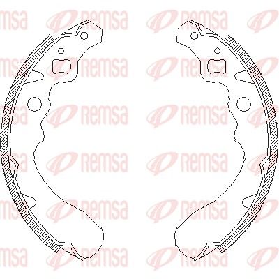 REMSA 4390.00 Brake Shoe