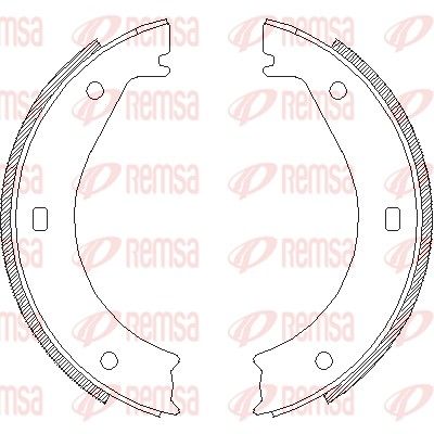 Brake Shoe, parking brake REMSA 4404.00