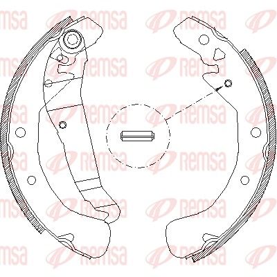 REMSA 4422.00 Brake Shoe