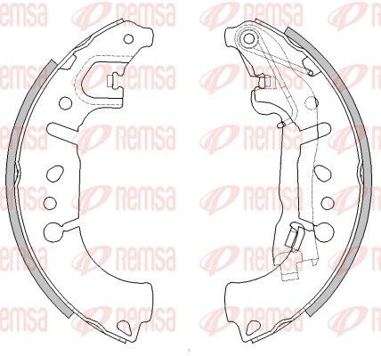 REMSA 4446.00 Brake Shoe