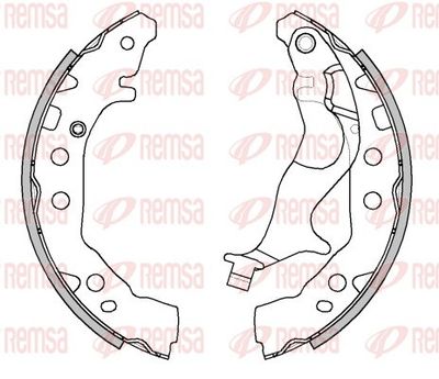 Brake Shoe REMSA 4452.00
