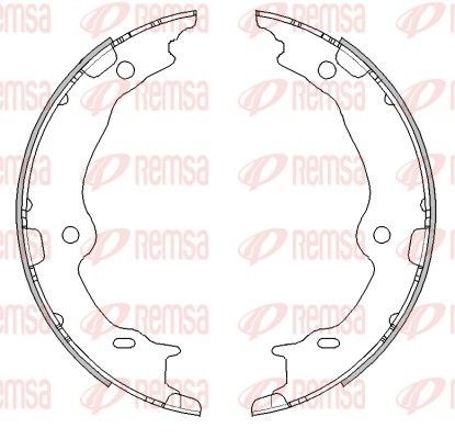 REMSA 4467.00 Brake Shoe, parking brake