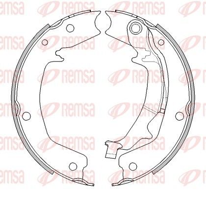 REMSA 4489.00 Brake Shoe, parking brake