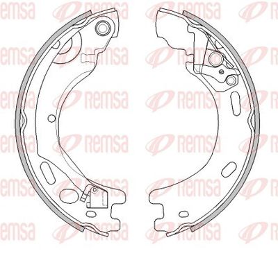 Brake Shoe, parking brake REMSA 4520.00